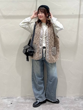 「アイテム（アクセサリー）」を使った、akariさん（レディース・161cm・30代）の秋コーディネート