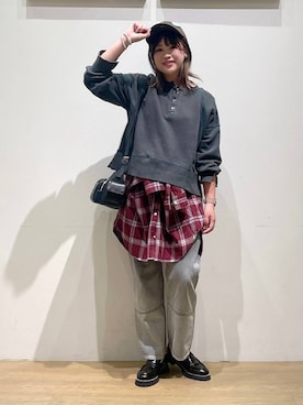「アイテム（スウェット）」を使った、akariさん（レディース・161cm・30代）の秋コーディネート