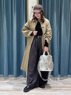 「BAYFLOW（ベイフロー）のアイテム」を使った、akariさん（レディース・161cm）の冬コーディネート