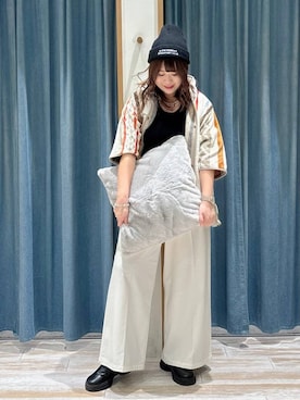 「アイテム（インテリア）」を使った、akariさん（レディース・161cm）の秋コーディネート