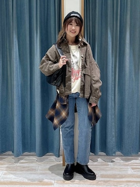 akariさん（レディース・161cm）の冬コーディネート