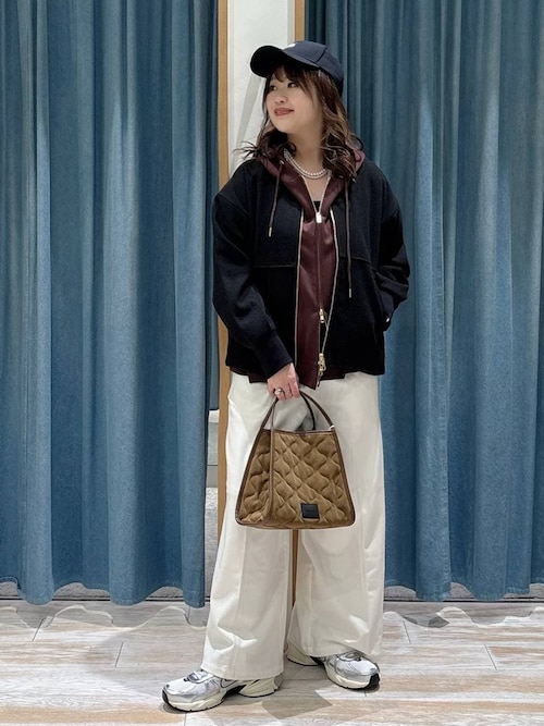 セール】ウールライクZIPブルゾン / Vネックノーカラーショートコート