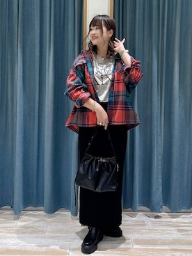 「LOWRYS FARM（ローリーズファーム）のステンレスブレス　327181（ブレスレット）」を使った、akariさん（レディース・161cm・30代）の秋コーディネート
