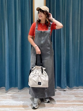 「アイテム（キャップ）」を使った、akariさん（レディース・161cm・30代）の秋コーディネート