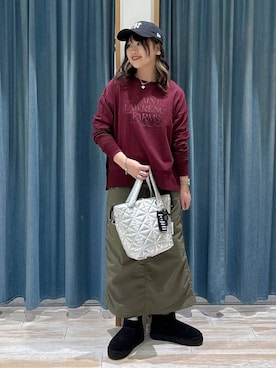 「アイテム（ネックレス）」を使った、akariさん（レディース・161cm・30代）の冬コーディネート