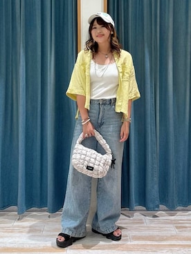 「アイテム（アンダーウェア）」を使った、akariさん（レディース・161cm）の夏コーディネート
