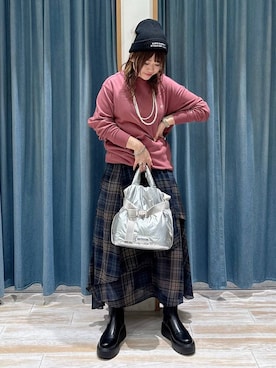 「アイテム（ブレスレット）」を使った、akariさん（レディース・161cm・30代）の秋コーディネート