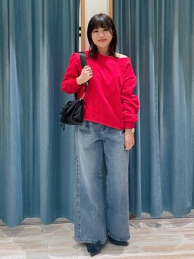 「アイテム（スウェット）」を使った、akariさん（レディース・161cm・30代）の冬コーディネート
