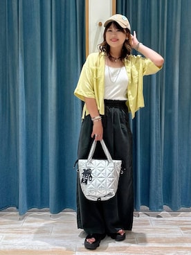 「アイテム（アンダーウェア）」を使った、akariさん（レディース・161cm・30代）の夏コーディネート