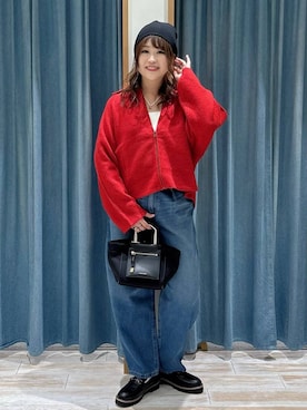 「BAYFLOW（ベイフロー）のアイテム（ショルダーバッグ）」を使った、akariさん（レディース・161cm）の秋コーディネート