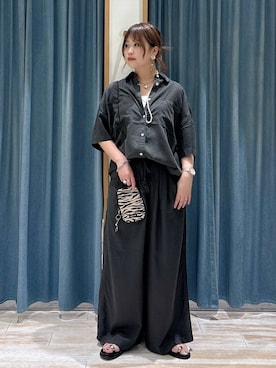 「BAYFLOW（ベイフロー）のアイテム（バッグ）」を使った、akariさん（レディース・161cm）の春コーディネート