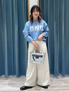 「アイテム（ニットキャップ/ビーニー）」を使った、akariさん（レディース・161cm・30代）の秋コーディネート