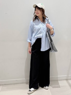 「GLOBAL WORK（グローバルワーク）のアイテム（帽子）」を使った、akariさん（レディース・161cm）の冬コーディネート