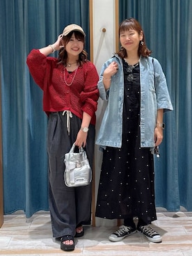 「アイテム（キャップ）」を使った、akariさん（レディース・161cm・30代）の夏コーディネート
