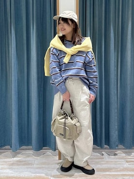 「BAYFLOW（ベイフロー）のアイテム」を使った、akariさん（レディース・161cm）の冬コーディネート