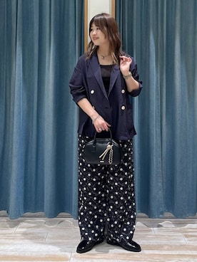 「BAYFLOW（ベイフロー）のアイテム（パンツ）」を使った、akariさん（レディース・161cm）の春コーディネート