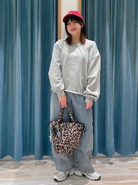 「アイテム（スウェット）」を使った、akariさん（レディース・161cm・30代）の冬コーディネート