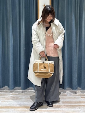 「アイテム（リング）」を使った、akariさん（レディース・161cm）の秋コーディネート