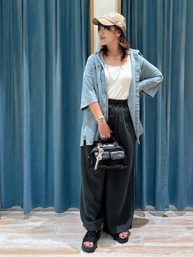 「アイテム（アンダーウェア）」を使った、akariさん（レディース・161cm・30代）の夏コーディネート