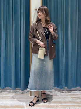 akariさん（レディース・161cm）の春コーディネート