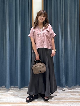 「GLOBAL WORK（グローバルワーク）のアイテム（アクセサリー）」を使った、akariさん（レディース・161cm）の夏コーディネート