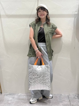 「アイテム（ネックレス）」を使った、akariさん（レディース・161cm・30代）の夏コーディネート