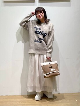 「Minnetonka（ミネトンカ）のアイテム」を使った、akariさん（レディース・161cm）の秋コーディネート