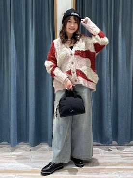 「BAYFLOW（ベイフロー）のマルチパールネックレス（ネックレス）」を使った、akariさん（レディース・161cm）の秋コーディネート