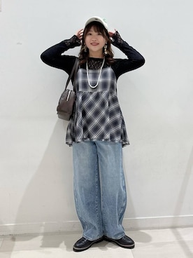 akariさん（レディース・161cm）の春コーディネート