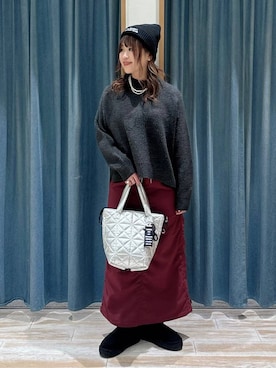 「アイテム（トートバッグ）」を使った、akariさん（レディース・161cm・30代）の秋コーディネート