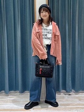 「アイテム（ブルゾン）」を使った、akariさん（レディース・161cm・30代）の秋コーディネート