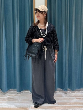 「アイテム（インナーウェア/肌着）」を使った、akariさん（レディース・161cm）の秋コーディネート
