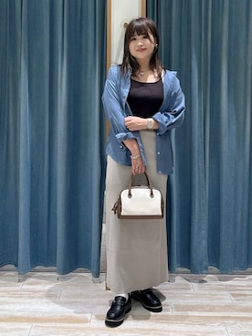「アイテム（インナーウェア/肌着）」を使った、akariさん（レディース・161cm）の秋コーディネート