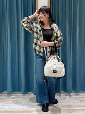 「アイテム（インナーウェア/肌着）」を使った、akariさん（レディース・161cm）の秋コーディネート