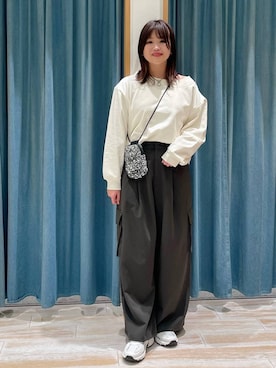 「アイテム（スウェット）」を使った、akariさん（レディース・161cm・30代）の冬コーディネート