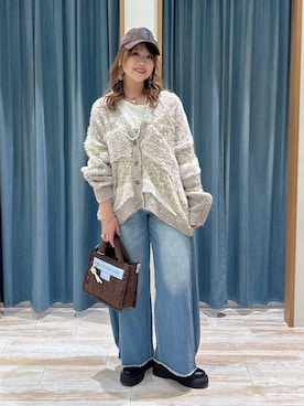 「BAYFLOW（ベイフロー）のアイテム」を使った、akariさん（レディース・161cm）の秋コーディネート