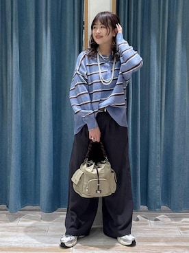 「BAYFLOW（ベイフロー）のアイテム」を使った、akariさん（レディース・161cm）の冬コーディネート