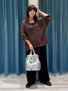 「アイテム（インナーウェア/肌着）」を使った、akariさん（レディース・161cm）の秋コーディネート