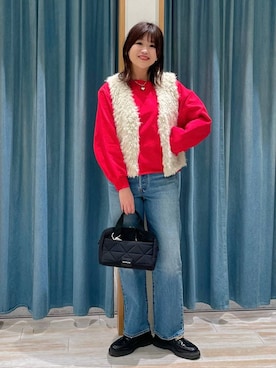 「アイテム（アクセサリー）」を使った、akariさん（レディース・161cm・30代）の冬コーディネート