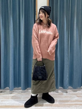 「アイテム（ハンドバッグ）」を使った、akariさん（レディース・161cm・30代）の冬コーディネート