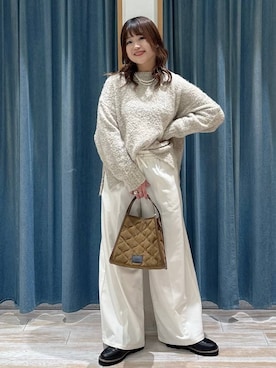 「アイテム（リング）」を使った、akariさん（レディース・161cm）の秋コーディネート