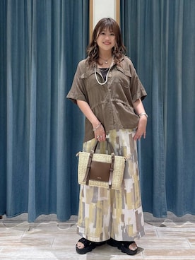 「BAYFLOW（ベイフロー）のアイテム（バッグ）」を使った、akariさん（レディース・161cm）の春コーディネート