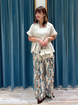 「BAYFLOW（ベイフロー）のアイテム（その他アウター）」を使った、akariさん（レディース・161cm）の夏コーディネート