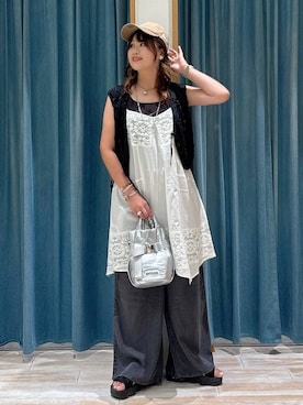 「アイテム（インナーウェア/肌着）」を使った、akariさん（レディース・161cm）の夏コーディネート