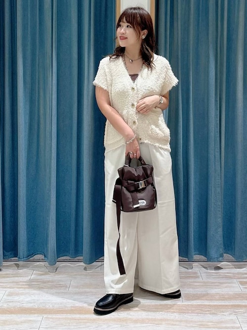 セール】[ロングシーズン活躍]シャギーニットベストカーディガン