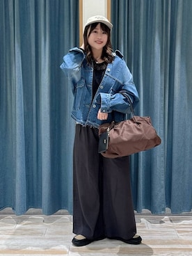 「BAYFLOW（ベイフロー）のアイテム」を使った、akariさん（レディース・161cm）の冬コーディネート