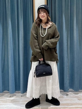 「アイテム（リング）」を使った、akariさん（レディース・161cm・30代）の秋コーディネート