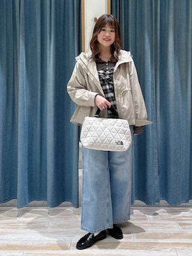 「BAYFLOW（ベイフロー）のアイテム（アクセサリー）」を使った、akariさん（レディース・161cm）の春コーディネート