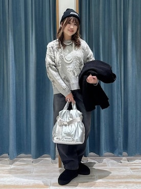 「アイテム（ブルゾン）」を使った、akariさん（レディース・161cm）の秋コーディネート