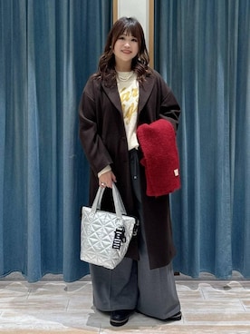 「アイテム（リング）」を使った、akariさん（レディース・161cm）の秋コーディネート